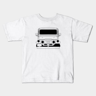 Toyota Land Cruiser FJ40 Black Outline Kids T-Shirt